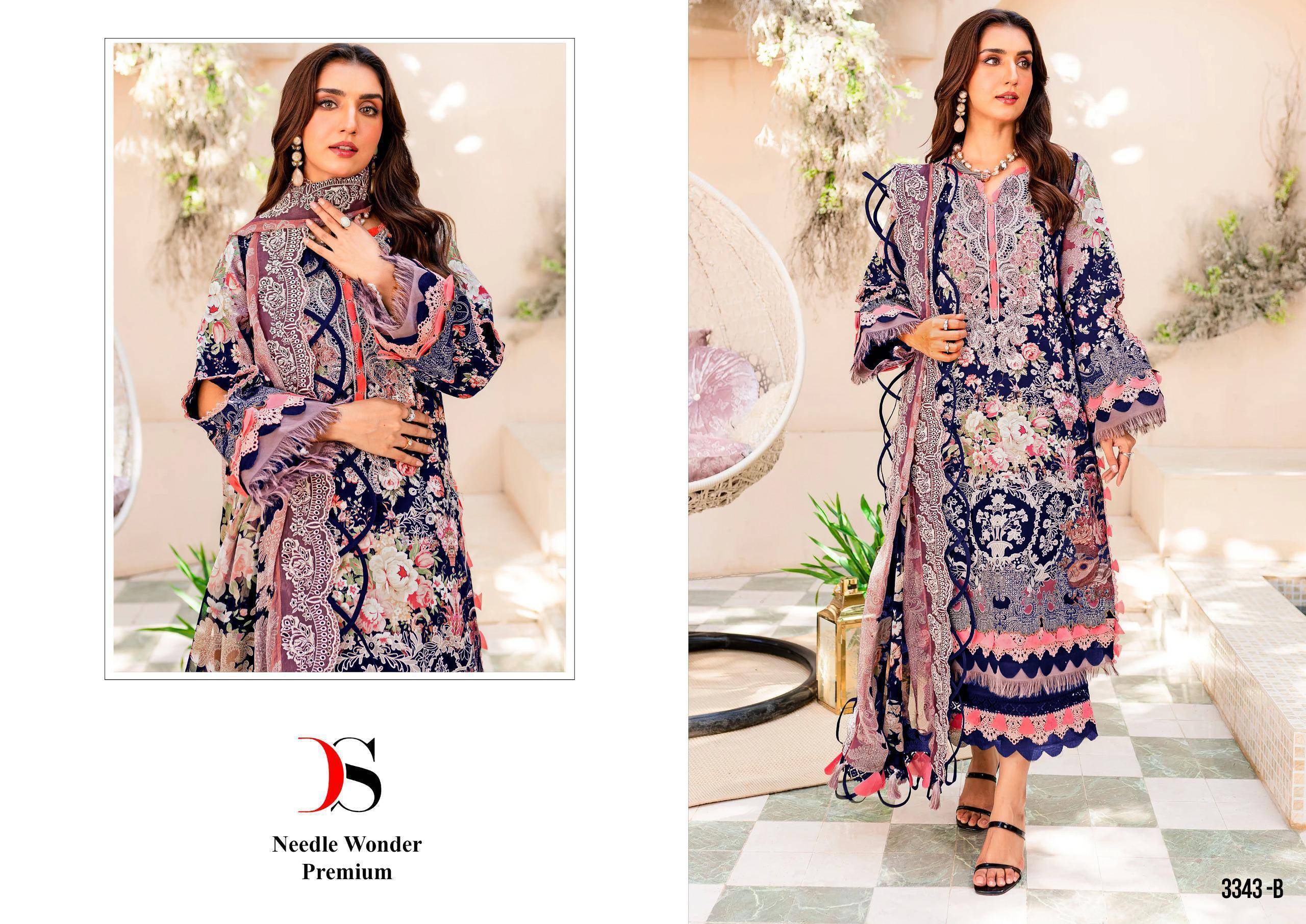 NIDDLE WONDER Premium by DEEPSY SUITS Beautiful Pakistani Suits Colorful Stylish Ethnic Wear Pure Cotton Dresses At Wholesale Price